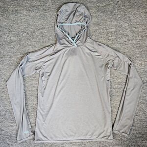 NRS Men's Size XL Silkweight Varial Hoodie Gray UPF 50+ Fishing Hunting Kayak